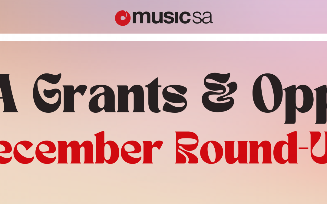 SA GRANTS AND OPPORTUNITIES: DECEMBER ROUND UP